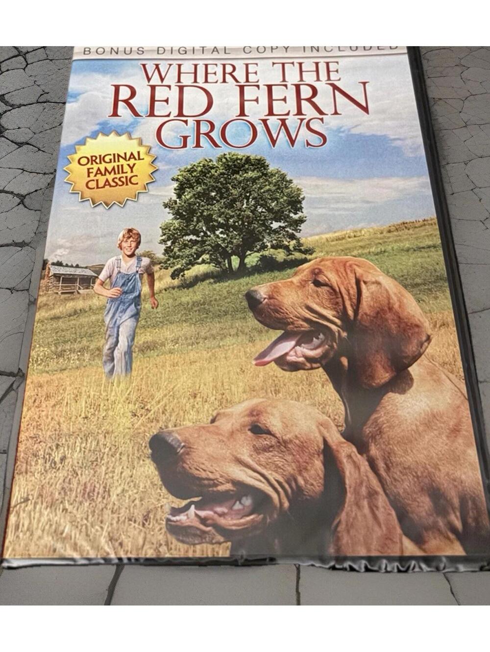 NEW Where the Red Fern Grows DVD Includes Bonus Digital Copy in Sealed Packaging
